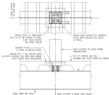      Pedestal support for PV Panel Frames